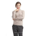 El suéter blanco lechoso de señora de la más nueva calidad del OEM de la venta